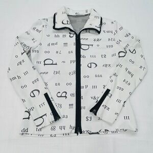 Rayure Paris Jacket Womens S White Black Typographic Numbers Math Teacher France
